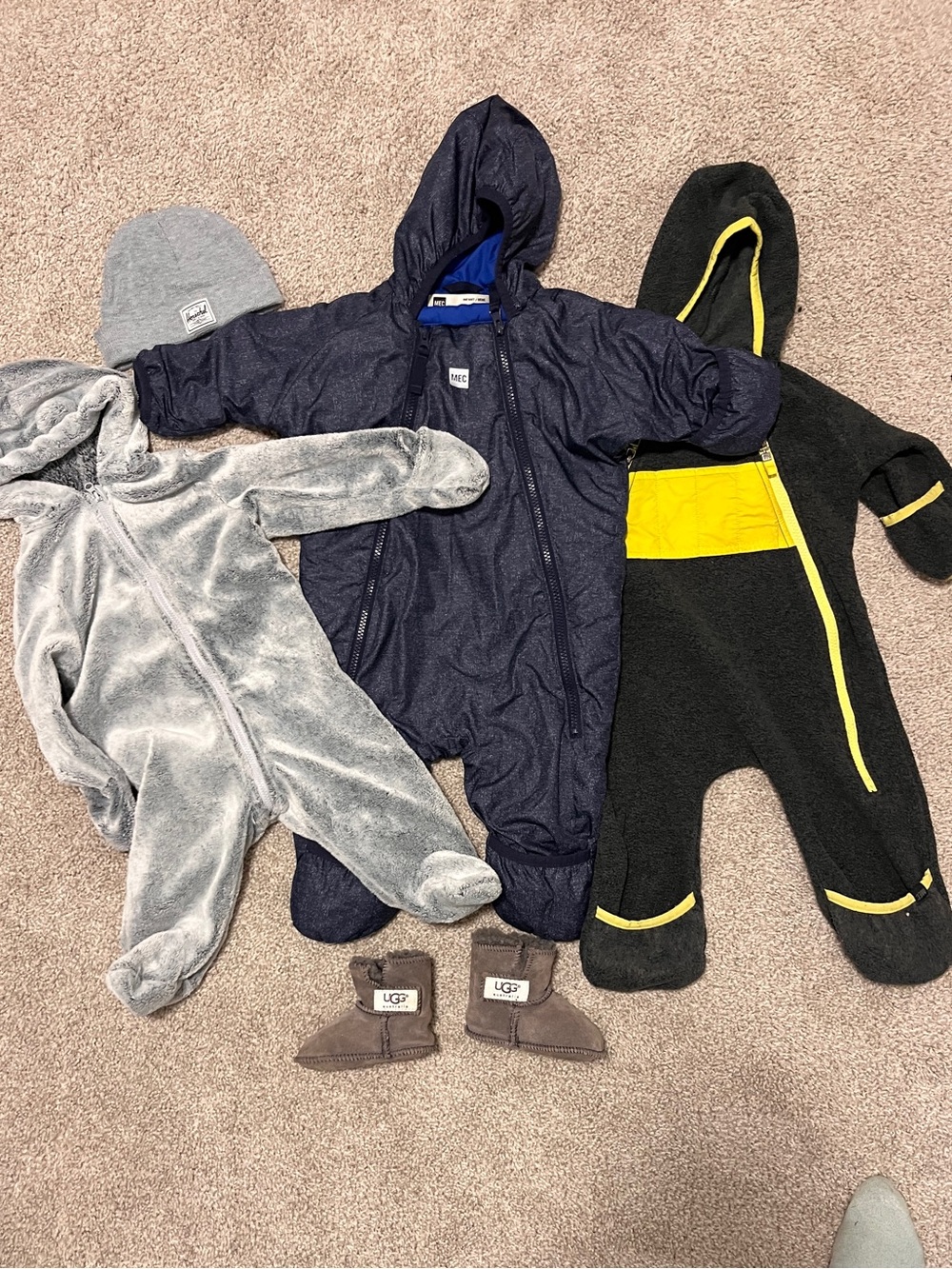 UGG MEC Herschel Jan Jul Baby Winter Bundle - Buntings, Mitts, Hat, Boots!